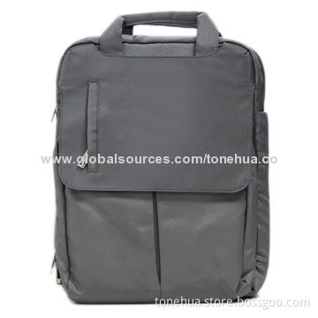 Multifunction Laptop Bag with Cover Flap and Zippered Pocket
